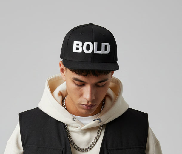 BOLD Embroidered Snapback Hat