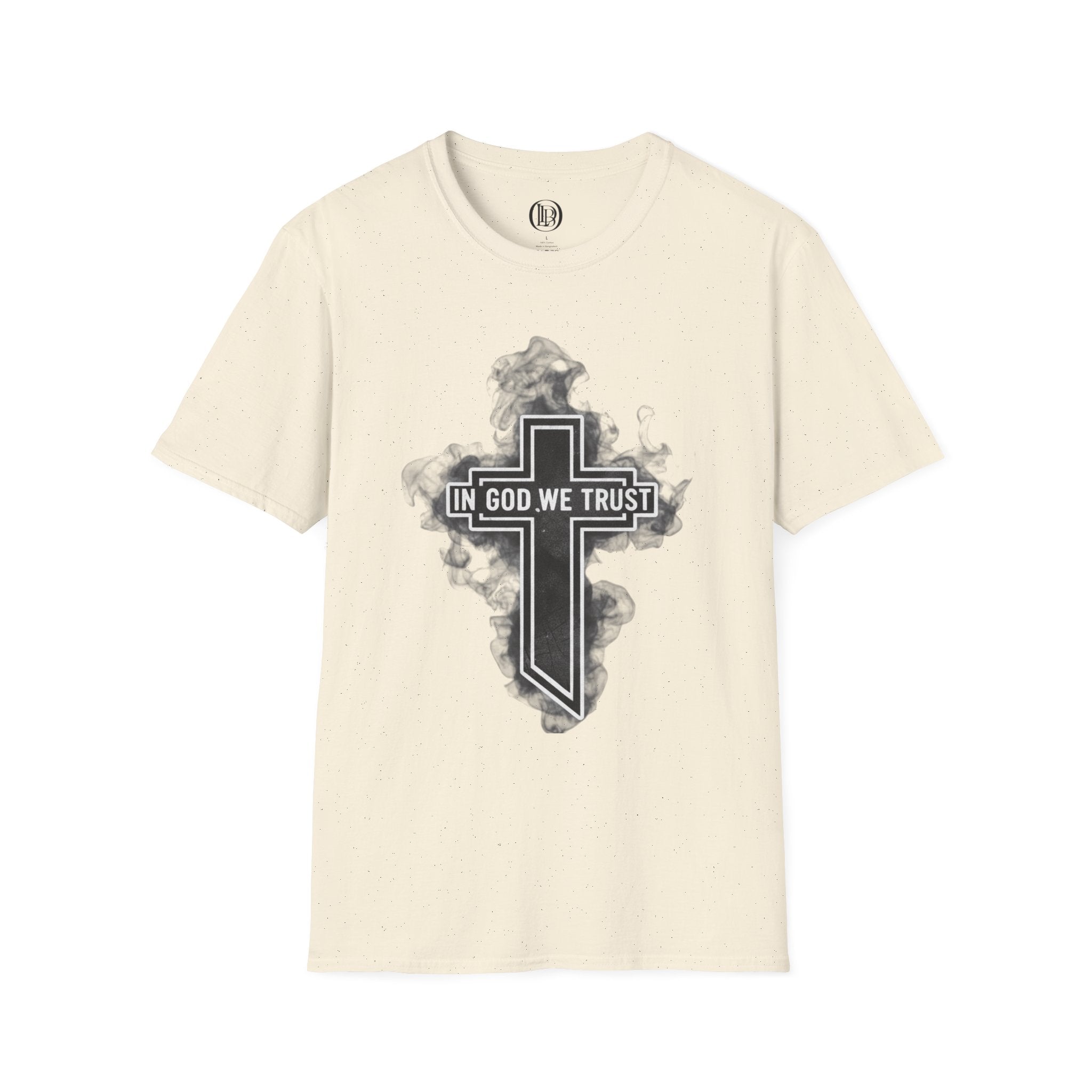 In God We Trust Cross T‑Shirt – Faith Graphic Christian Apparel