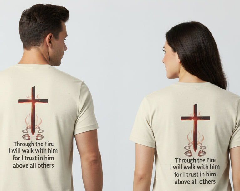 "I Walk With Him" Inspirational Tee