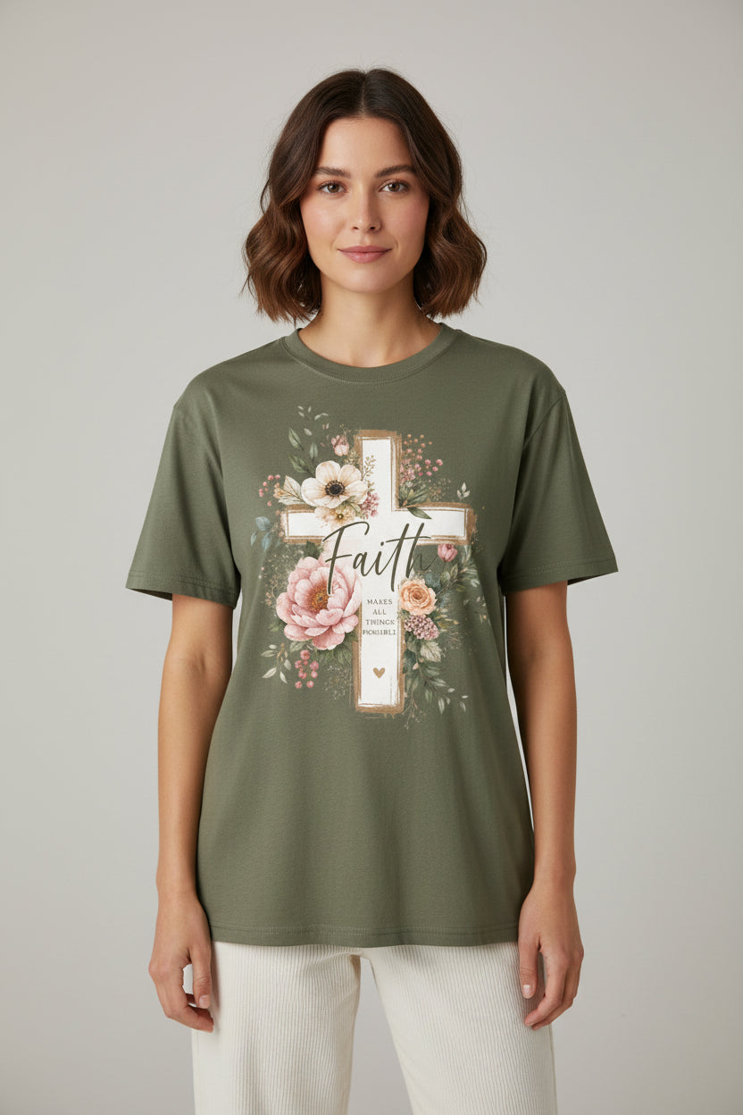 Faith Floral T-Shirt