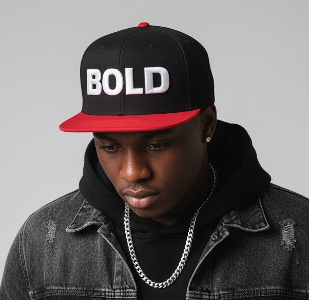 BOLD Embroidered Snapback Hat
