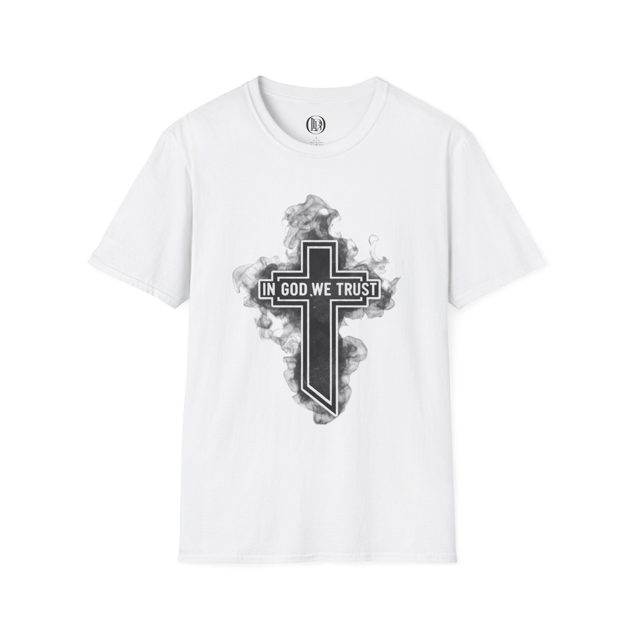 In God We Trust Cross T‑Shirt – Faith Graphic Christian Apparel