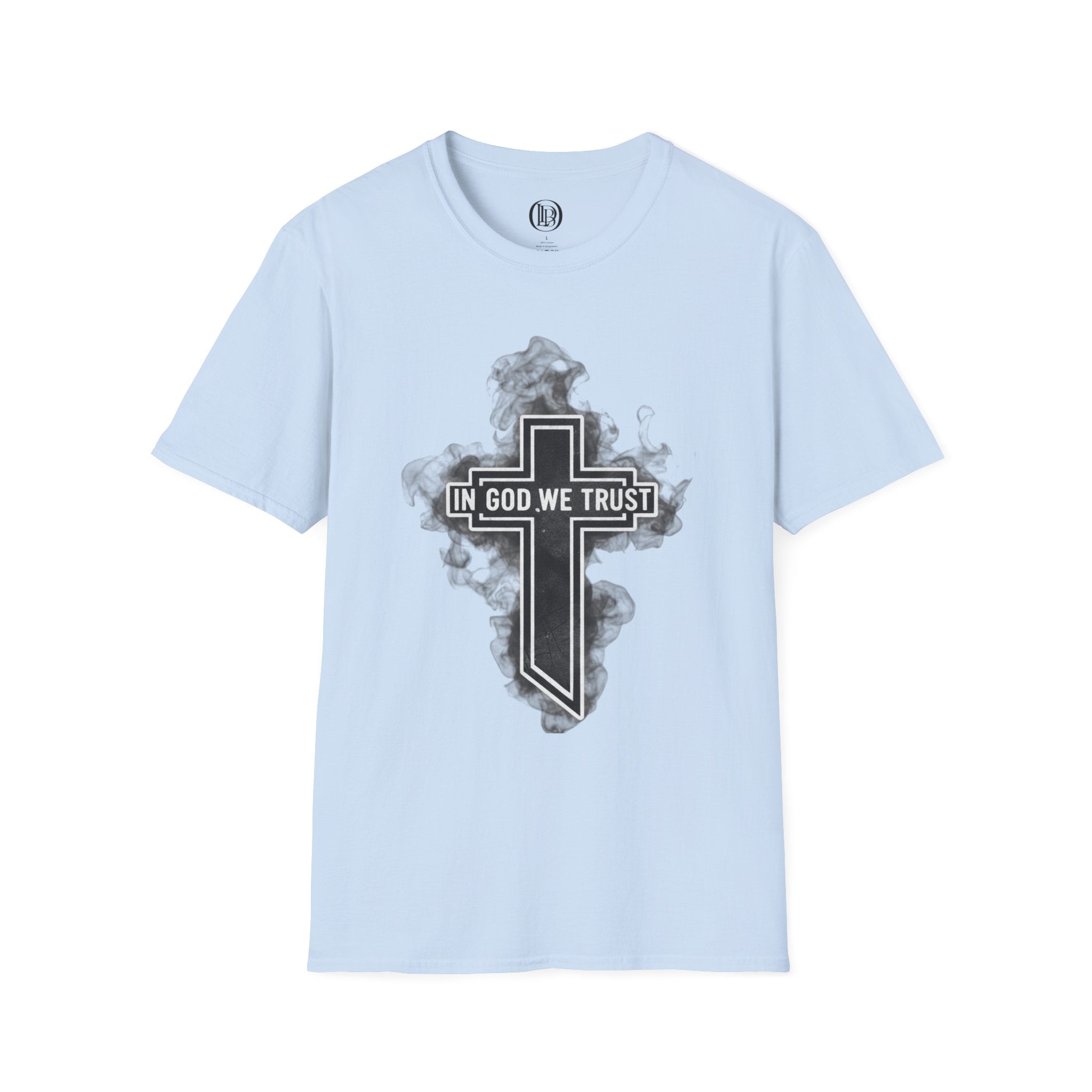 In God We Trust Cross T‑Shirt – Faith Graphic Christian Apparel